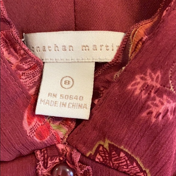 Chiffon floral dress size 8 Jonathan Martin NWT - Picture 4 of 6